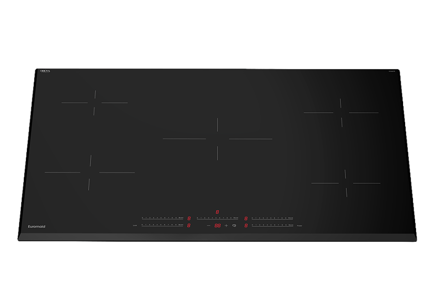Euromaid 90cm 5 Zone Induction Cooktop Touch Control ECO Shift