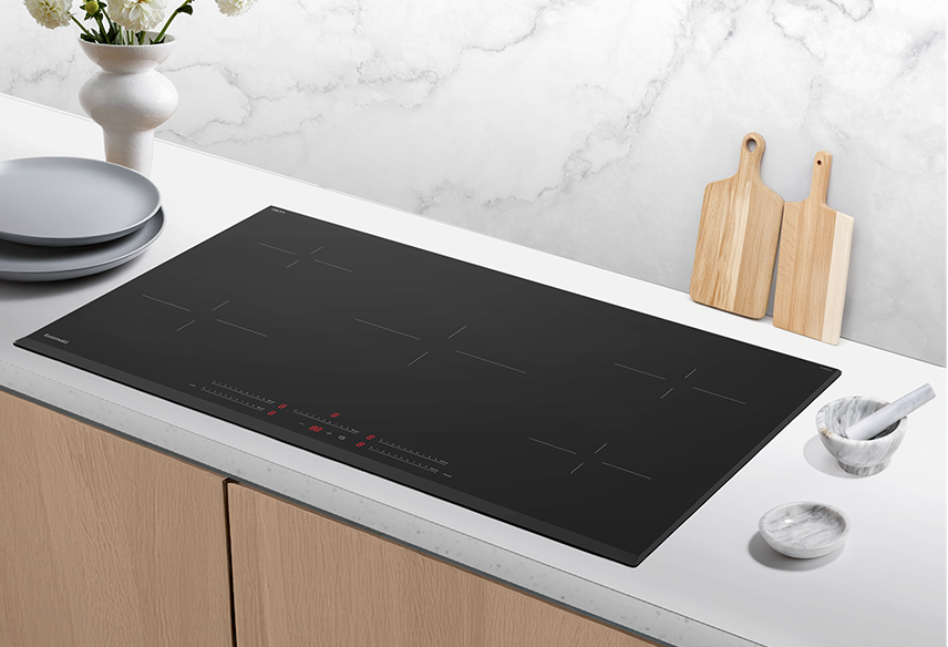 Euromaid 90cm 5 Zone Induction Cooktop Touch Control ECO Shift