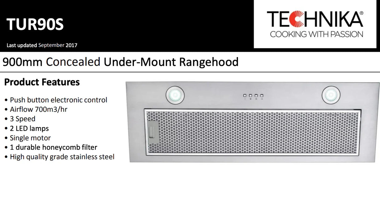 Euromaid 90cm Concealed Undermount Rangehood - LX2001 - Homewares, Outdoor, Phone Accessories, Cases, Speakers, Headphones + More -