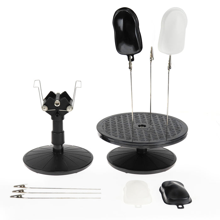 Formula Airbrush Painting Turntable And Holder Kit With Clips