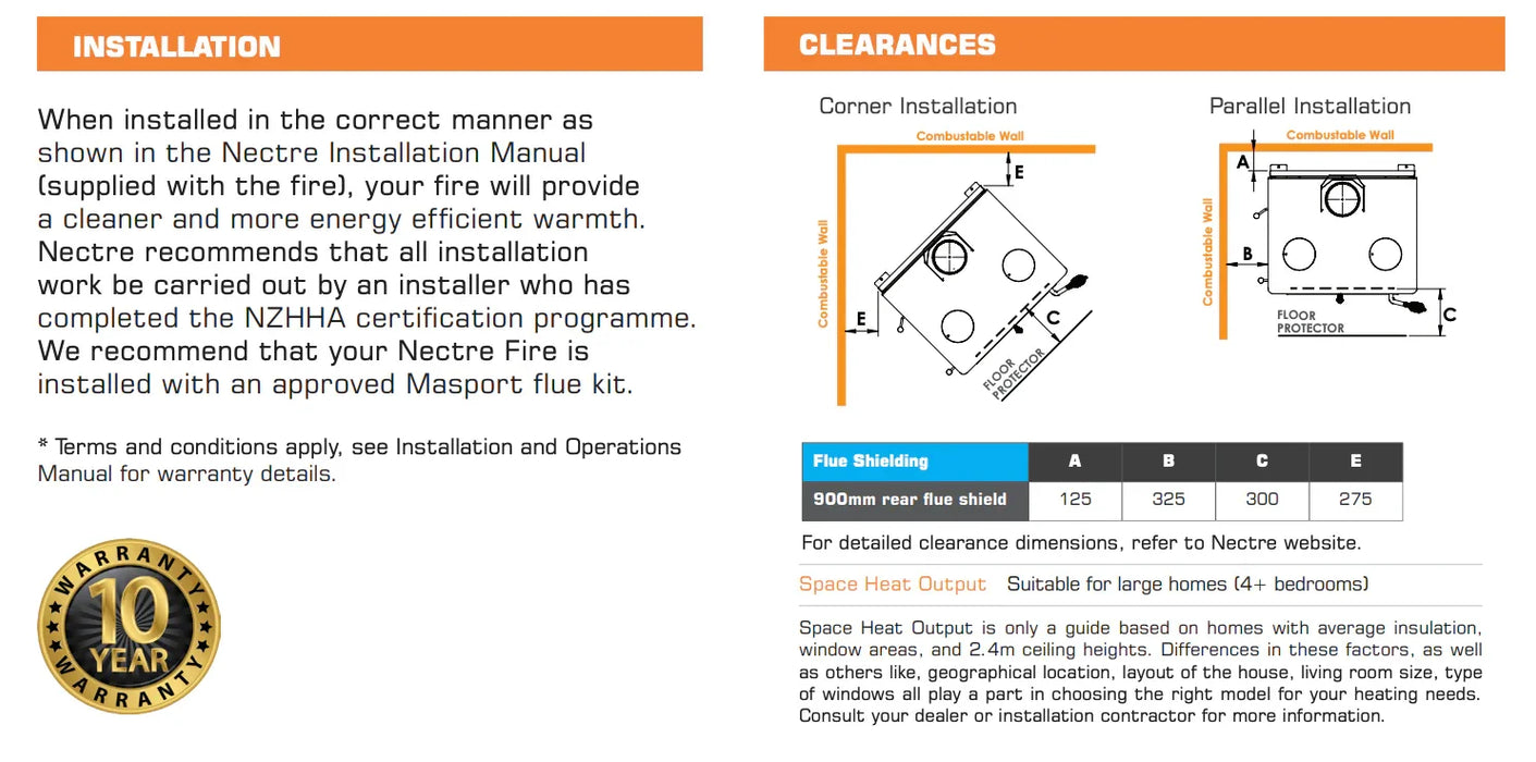 Fireplace Oven Nectre NBBO Big Bakers Oven w/ Water Booster / Wet Back Flue Kit - LX2001 - Homewares, Outdoor, Phone Accessories, Cases, Speakers, Headphones + More -