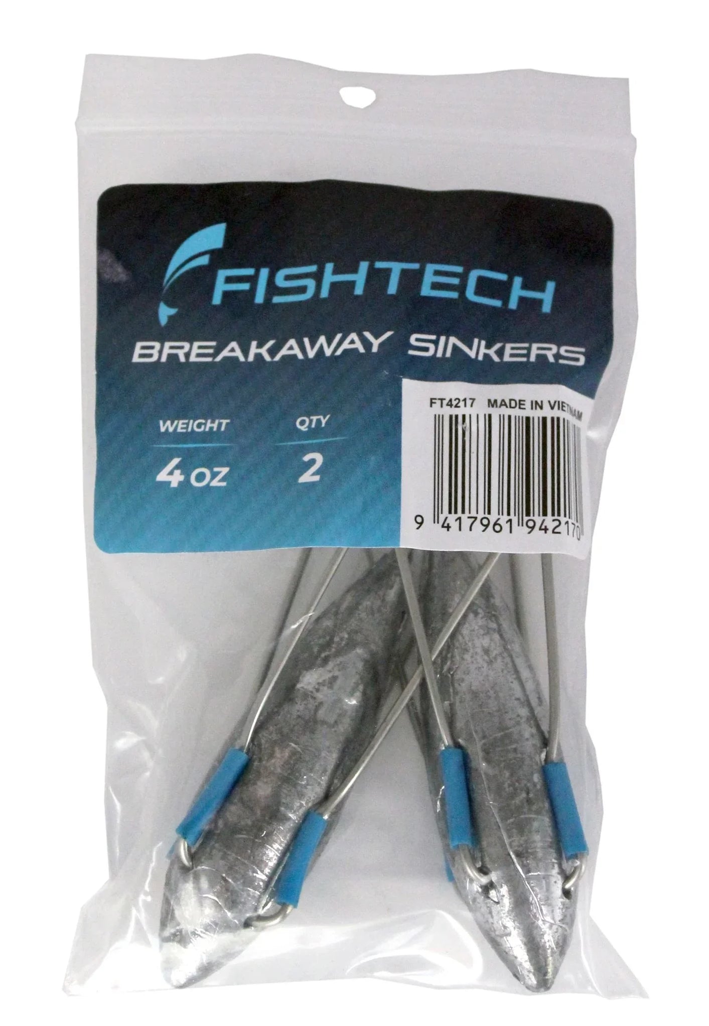 Fishtech Breakaway Sinkers 4oz (2 per pack) — LX2001 - Homewares ...