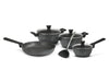 Flonal Cookware Petra Lavica 8 Piece Set - Frypan Saucepan Casserole Turner - LX2001 - Homewares, Outdoor, Phone Accessories, Cases, Speakers, Headphones + More -