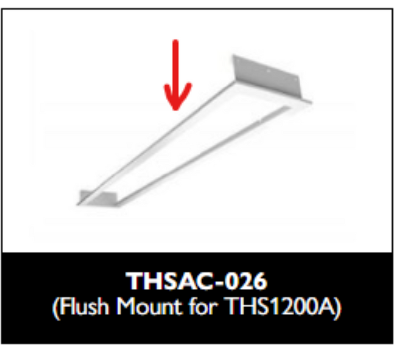 Flush Mount Heatstrip Electric Indoor Radiant Strip Heater - 1200W THSAC-026
