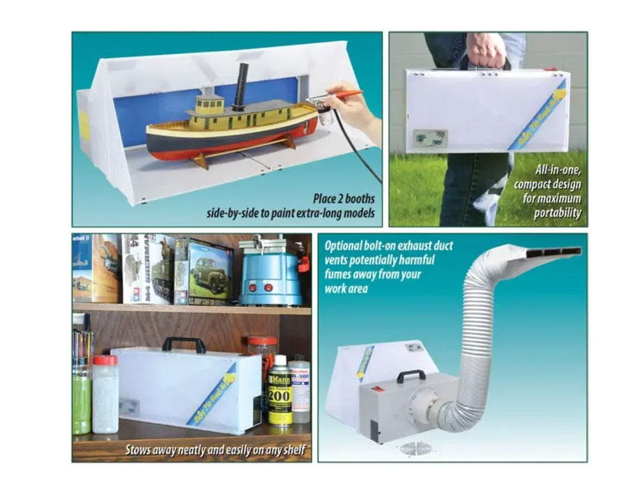 Formula Airbrush Spray Booth With Lights And Exhaust - LX2001 - Homewares, Outdoor, Phone Accessories, Cases, Speakers, Headphones + More -