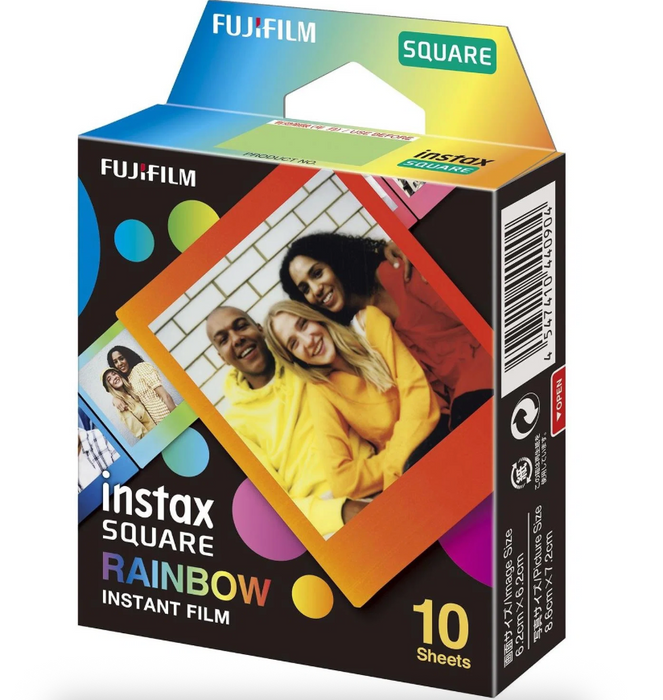 Fujifilm instax SQUARE Film Rainbow (10 Pack) 16671320