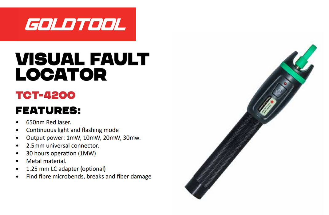 GOLDTOOL Advanced Fiber Optic Tool Kit. High Precision Fast Fusion Splicing.