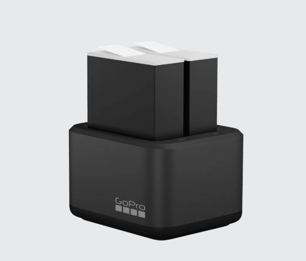 GoPro Dual Battery Charger + Enduro Batteries HERO 9/10/11/12 Black