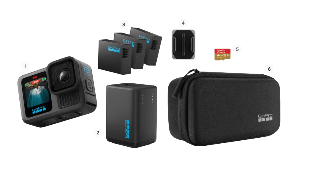 GoPro HERO13 Black Action Camera Extended Power Bundle