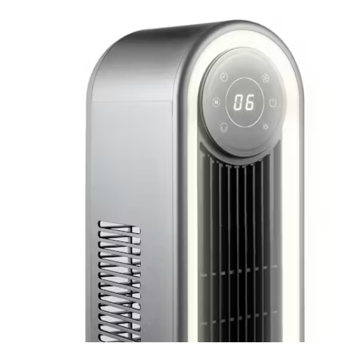Goldair 106cm Tower Fan with Light - Black