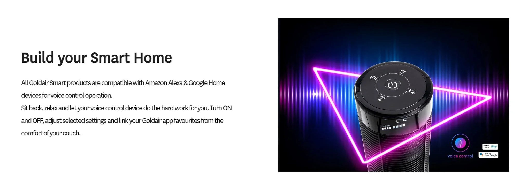 Goldair 2000W Electronic Inverter Panel Heater with WiFi - LX2001 - Homewares, Outdoor, Phone Accessories, Cases, Speakers, Headphones + More -