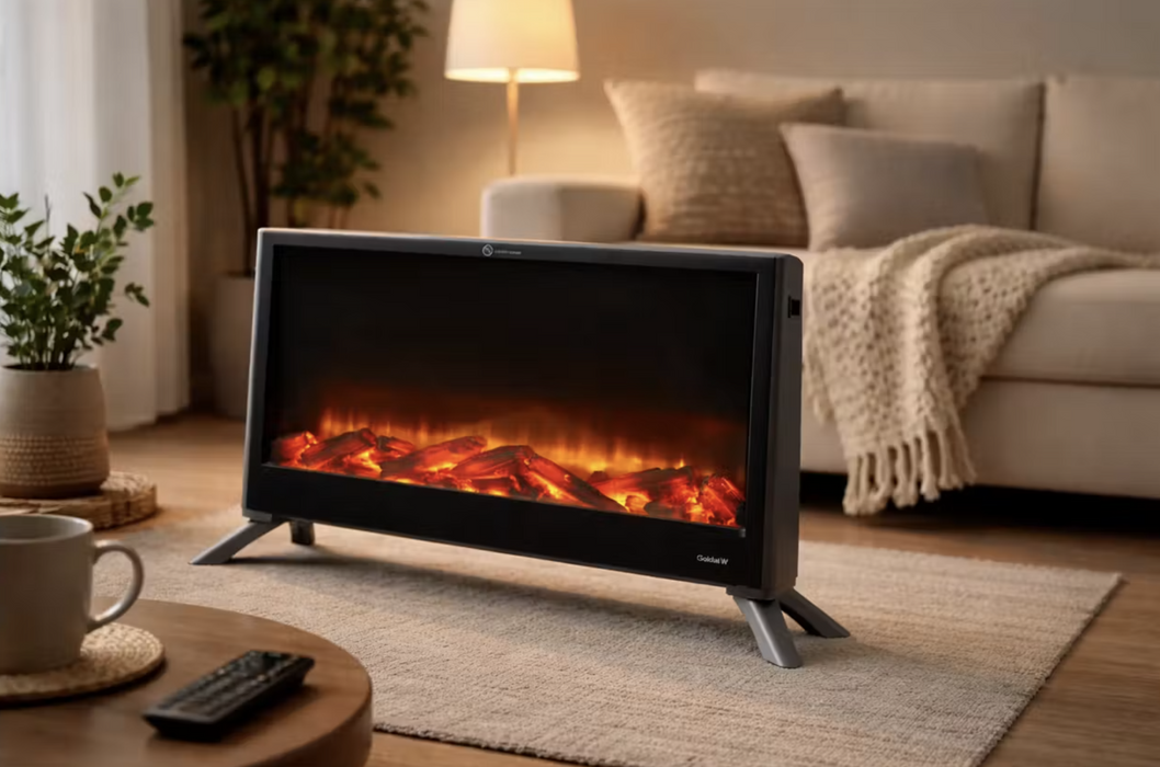 Goldair 2000W Flame Effect Convector Heater Fireplace GFE500