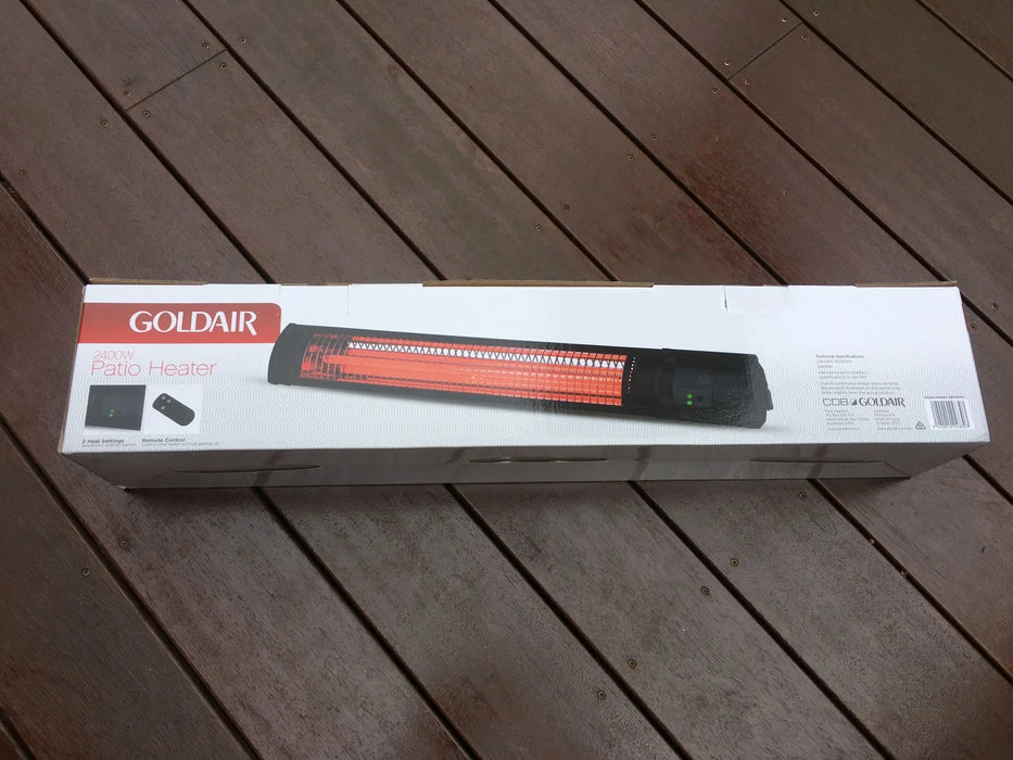 Goldair 2400W Compact Outdoor Radiant Heater Wall Mounted GEOR240 - LX2001 - Homewares, Outdoor, Phone Accessories, Cases, Speakers, Headphones + More -