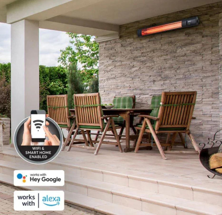 Goldair 2400W Wifi Compact Outdoor Radiant Heater Wall Mounted Remote Wireless - LX2001 - Homewares, Outdoor, Phone Accessories, Cases, Speakers, Headphones + More -