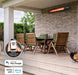 Goldair 2400W Wifi Compact Outdoor Radiant Heater Wall Mounted Remote Wireless - LX2001 - Homewares, Outdoor, Phone Accessories, Cases, Speakers, Headphones + More -