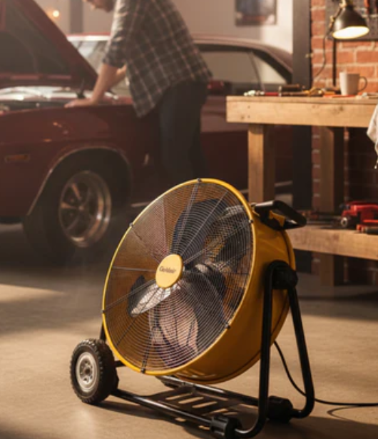 Goldair 60cm High Velocity Workshop Floor Fan