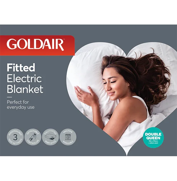 Goldair Fitted Electric Blanket - Queen GFTFS-DQ 9420014246736 - LX2001 - Homewares, Outdoor, Phone Accessories, Cases, Speakers, Headphones + More -