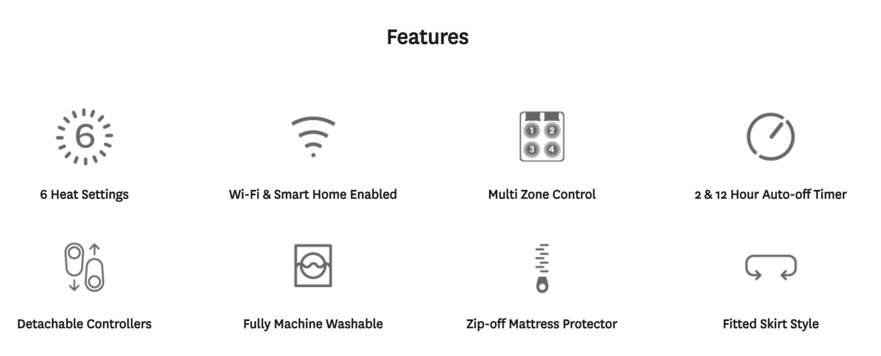 Goldair Platinum WiFi Quilted Electric Blanket - Queen