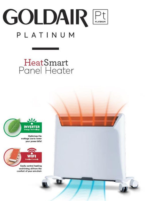 Goldair Pt Platinum 1500W Inverter Panel Heater with WiFi GPPH620 9420014237161