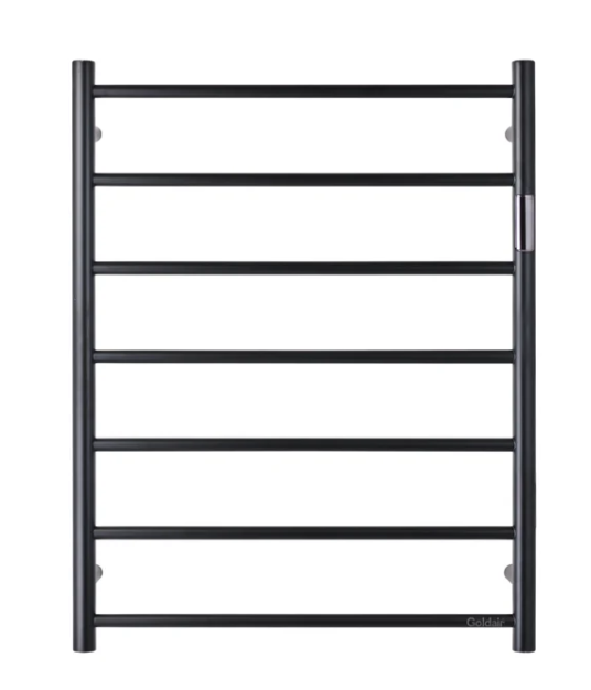 Goldair Straight Round Towel Warmer 7 Bar Ladder Rail
