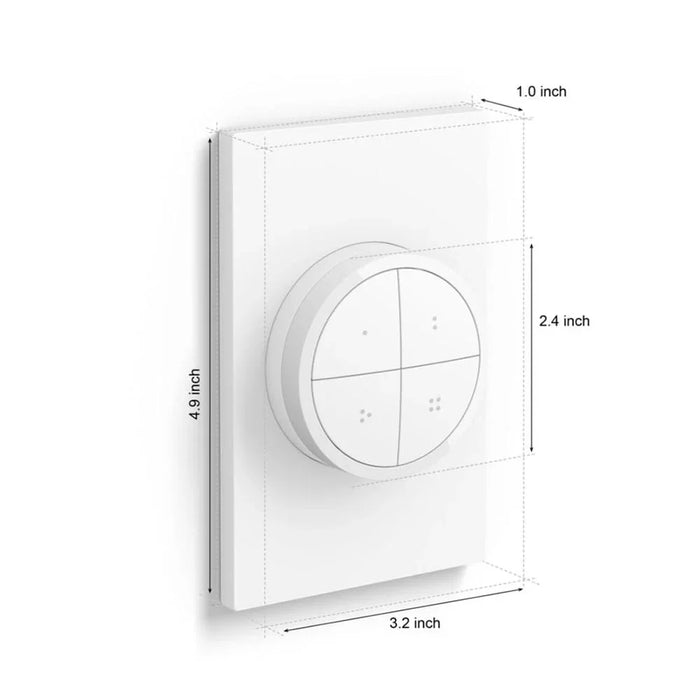 Philips Hue Tap Dial Switch White - LX2001 - Homewares, Outdoor, Phone Accessories, Cases, Speakers, Headphones + More -