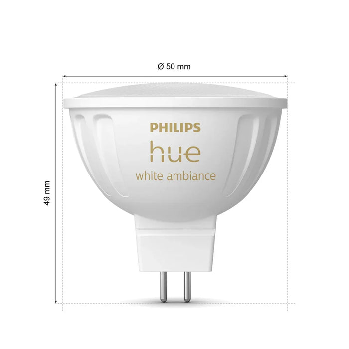 Philips Hue White Ambience GU5.3 MR16 Bulb Light - LX2001 - Homewares, Outdoor, Phone Accessories, Cases, Speakers, Headphones + More -