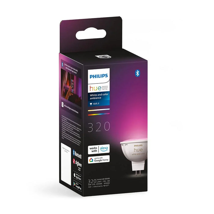 Philips Hue Colour/White Ambience GU5.3 MR16 Bulb - LX2001 - Homewares, Outdoor, Phone Accessories, Cases, Speakers, Headphones + More -