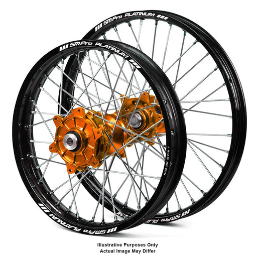 Wheel Set Complete Sm Pro Rims Haan Hubs Front & Rear Orange Hub Black Rim Ktm 8 - LX2001 - Homewares, Outdoor, Phone Accessories, Cases, Speakers, Headphones + More -