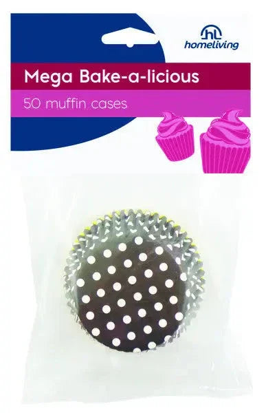 Homeliving Muffin Case Large Pack 50 - LX2001 - Homewares, Outdoor, Phone Accessories, Cases, Speakers, Headphones + More -