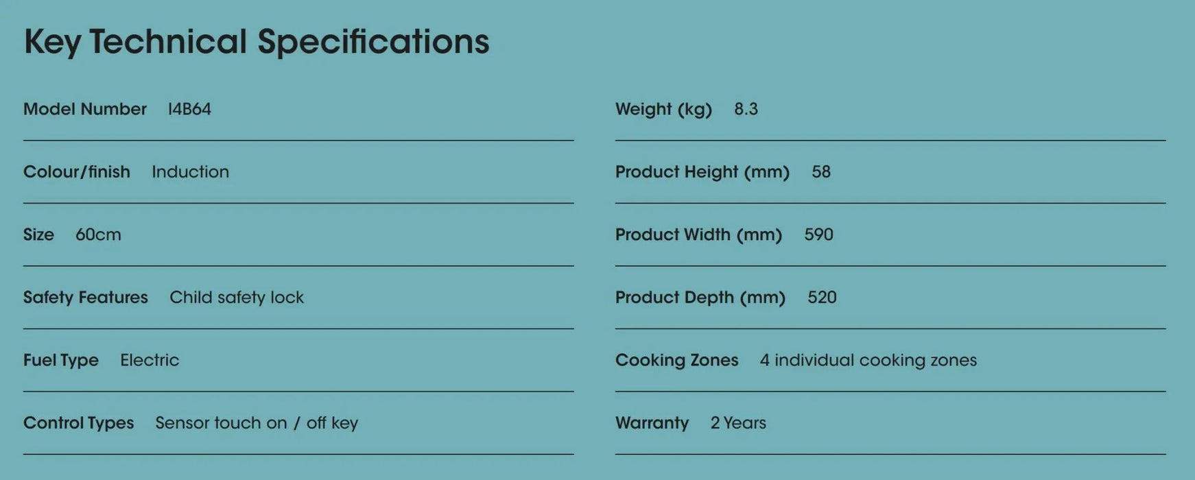 Euromaid 60cm Induction Cooktop with 4 Zones I4B64 - LX2001 - Homewares, Outdoor, Phone Accessories, Cases, Speakers, Headphones + More -
