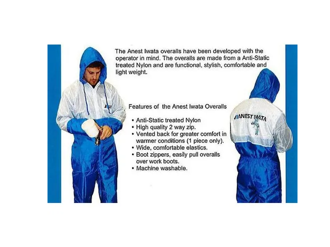 Iwata Spraysuit Spray Suit Nylon 1PC w/ Hood - Large SPRAYSUITL