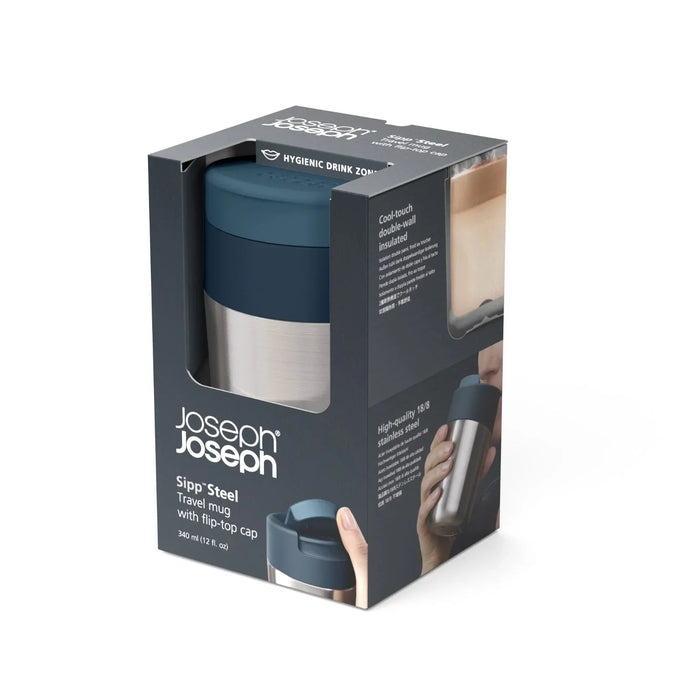 Joseph Joseph Sipp Steel Takeaway Coffee Mug 340ML - LX2001 - Homewares, Outdoor, Phone Accessories, Cases, Speakers, Headphones + More -