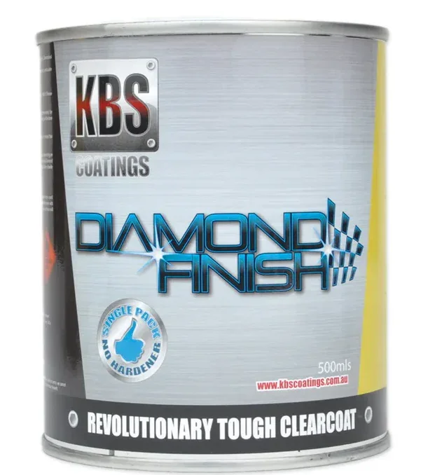 KBS Diamond Clear Coat Finish UV Stable Self Leveling 500ML 8304 - LX2001 - Homewares, Outdoor, Phone Accessories, Cases, Speakers, Headphones + More -