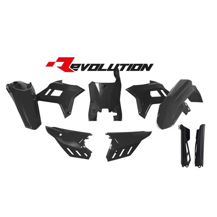 Plastics Kit Rtech Revolution Honda Crf250R 22-24 Crf450R 21-24 Black - LX2001 - Homewares, Outdoor, Phone Accessories, Cases, Speakers, Headphones + More -