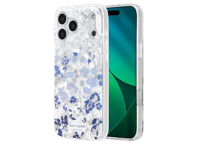 Kate Spade Apple iPhone 18 Pro Protective Case - Flowerbed Blue