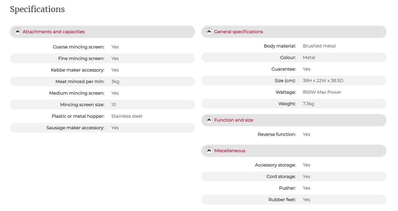 Kenwood Pro Meat Grinder Mincer MG700 5011423147680 - LX2001 - Homewares, Outdoor, Phone Accessories, Cases, Speakers, Headphones + More -