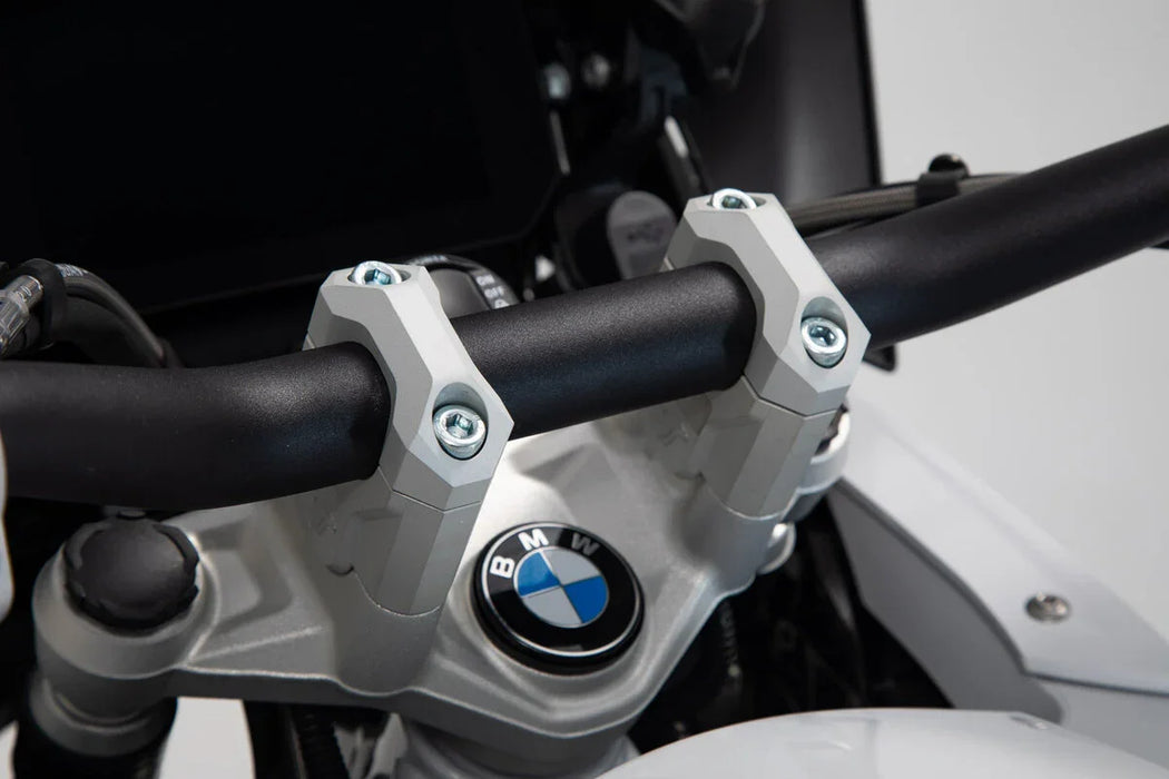 Handlebar Riser Sw Motech Raise 40Mm Optimise The Sitting Position Aluminum Alloy Silver Bmw R1200Gs - LX2001 - Homewares, Outdoor, Phone Accessories, Cases, Speakers, Headphones + More -