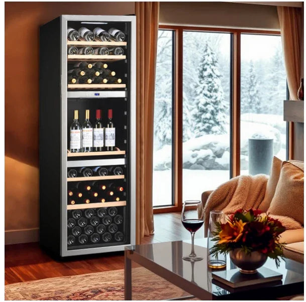 LeCavist 140 Bottle Triple Zone Freestanding Wine Cabinet - Stainless Steel - LX2001 - Homewares, Outdoor, Phone Accessories, Cases, Speakers, Headphones + More -