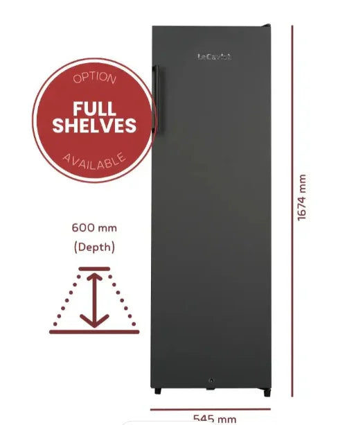 LeCavist 168 Bottle Black Single Zone Cellar Wine Fridge - LX2001 - Homewares, Outdoor, Phone Accessories, Cases, Speakers, Headphones + More -