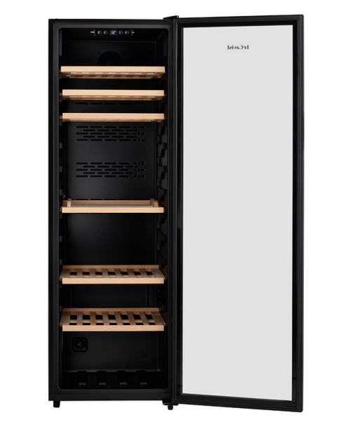 LeCavist 168 Bottle Single Zone Wine Cabinet - Black