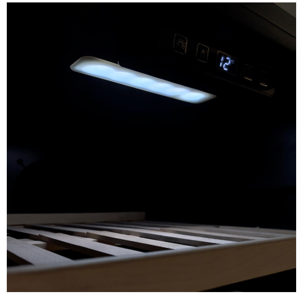 LeCavist 168 Bottle Single Zone Wine Cabinet - Black