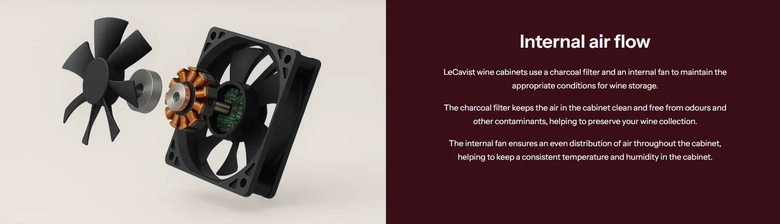 LeCavist 188 Bottle Dual Zone Side by Side Black Wine Fridge Cabinet - LX2001 - Homewares, Outdoor, Phone Accessories, Cases, Speakers, Headphones + More -