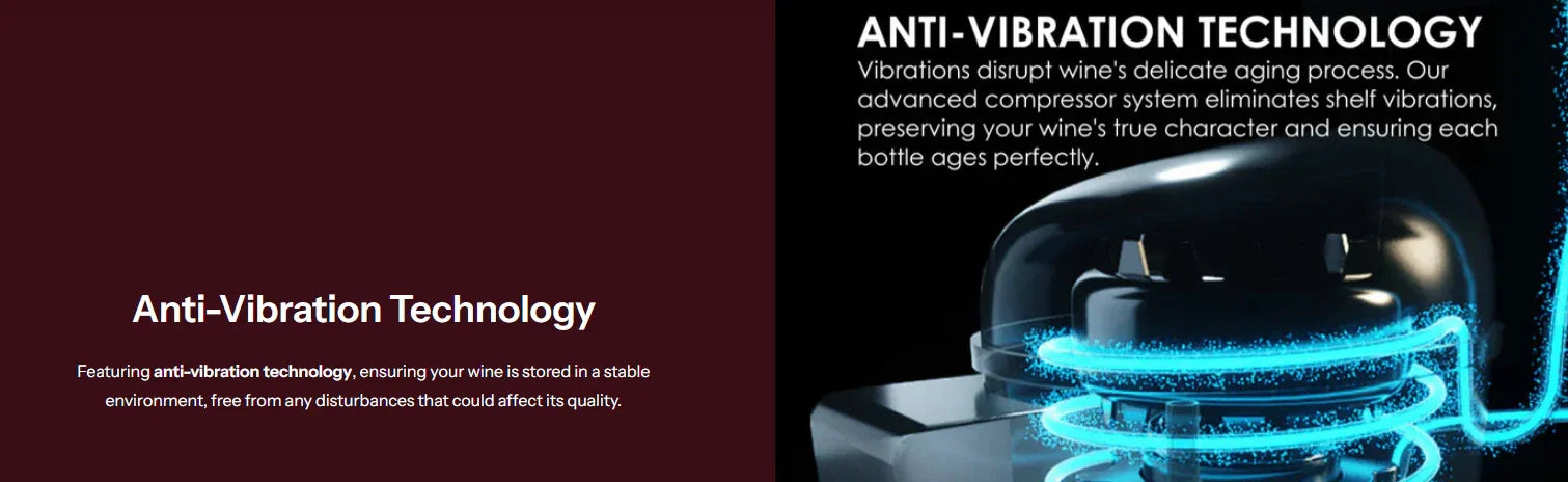 LeCavist 188 Bottle Dual Zone Side by Side Black Wine Fridge Cabinet - LX2001 - Homewares, Outdoor, Phone Accessories, Cases, Speakers, Headphones + More -