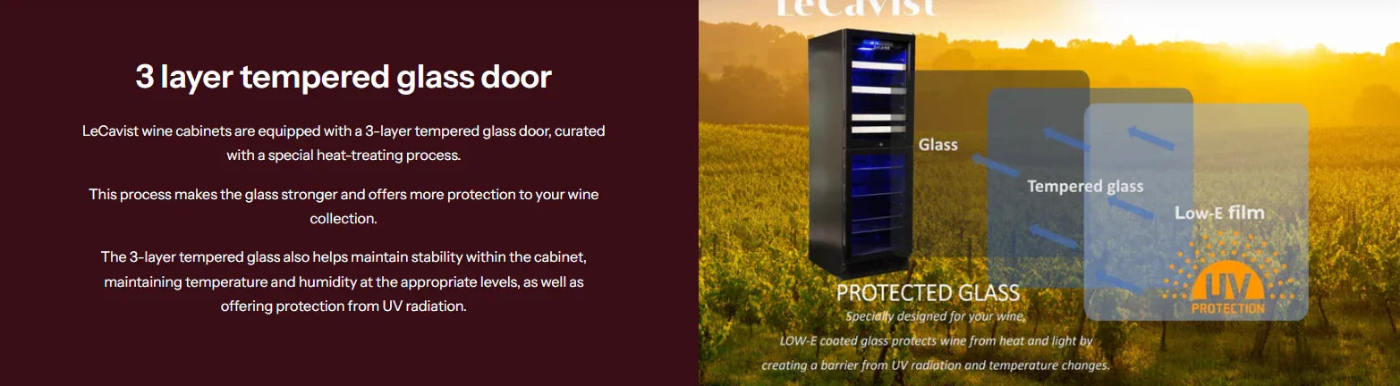 LeCavist 220 Bottle Beverage Center Black Dual Zone Wine Fridge Cabinet - LX2001 - Homewares, Outdoor, Phone Accessories, Cases, Speakers, Headphones + More -