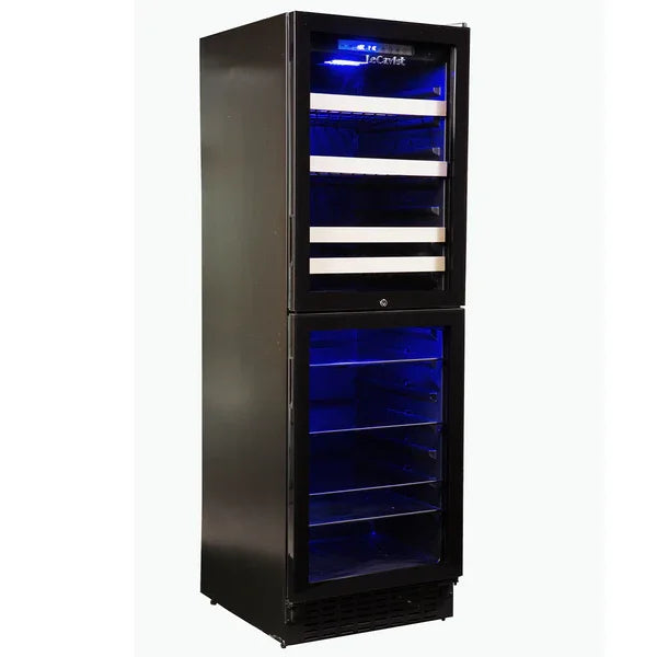 LeCavist 220 Bottle Beverage Center Black Dual Zone Wine Fridge Cabinet - LX2001 - Homewares, Outdoor, Phone Accessories, Cases, Speakers, Headphones + More -