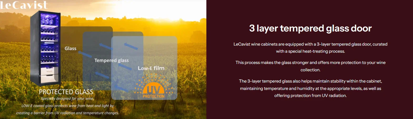 LeCavist 226 Bottle Black Dual Zone Wine Fridge Cabinet - LX2001 - Homewares, Outdoor, Phone Accessories, Cases, Speakers, Headphones + More -