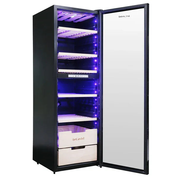 LeCavist 226 Bottle Black Dual Zone Wine Fridge Cabinet - LX2001 - Homewares, Outdoor, Phone Accessories, Cases, Speakers, Headphones + More -