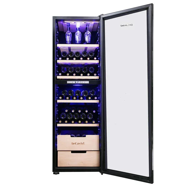 LeCavist 226 Bottle Black Dual Zone Wine Fridge Cabinet - LX2001 - Homewares, Outdoor, Phone Accessories, Cases, Speakers, Headphones + More -