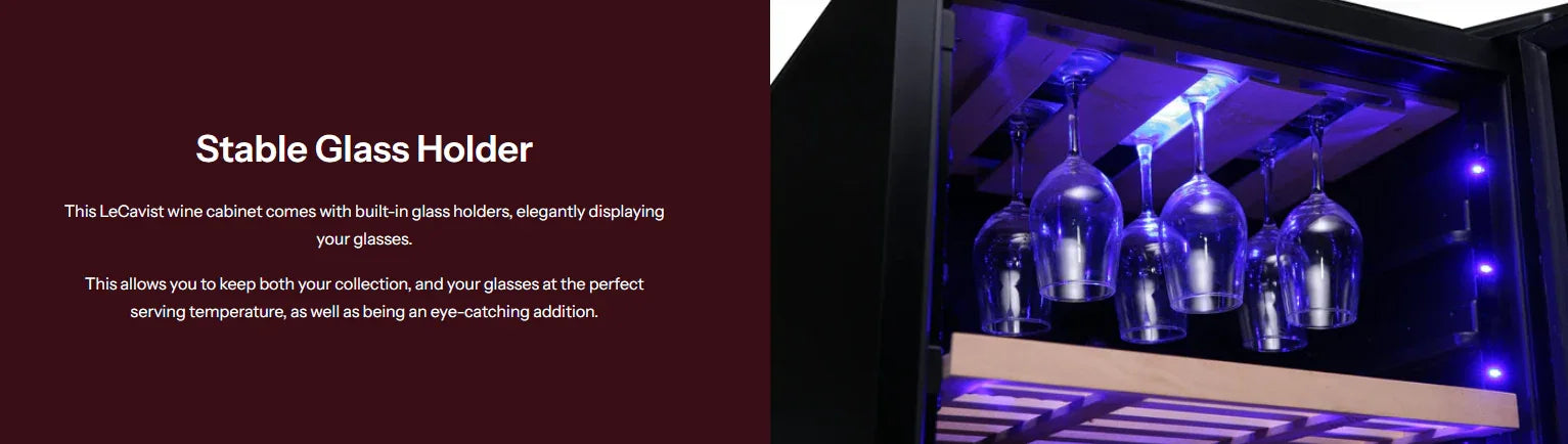 LeCavist 226 Bottle Black Dual Zone Wine Fridge Cabinet - LX2001 - Homewares, Outdoor, Phone Accessories, Cases, Speakers, Headphones + More -