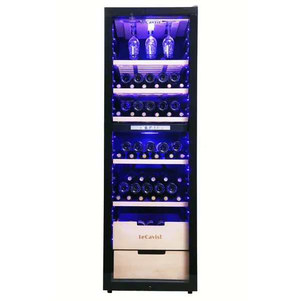 LeCavist 226 Bottle Black Dual Zone Wine Fridge Cabinet - LX2001 - Homewares, Outdoor, Phone Accessories, Cases, Speakers, Headphones + More -